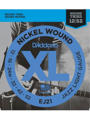 D'Addario EJ21 Jazz Light12-52