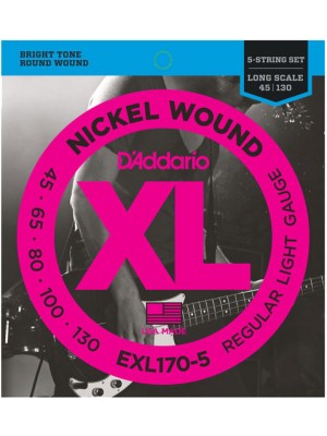 D'Addario EXL170-5 ni 45-130