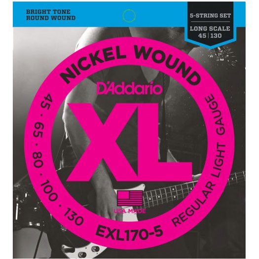 D'Addario EXL170-5 ni 45-130