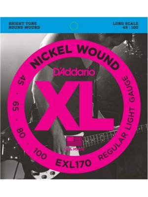 D'Addario EXL170 ni Bass45-100