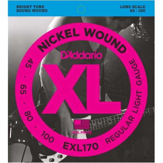 D'Addario EXL170 ni Bass45-100