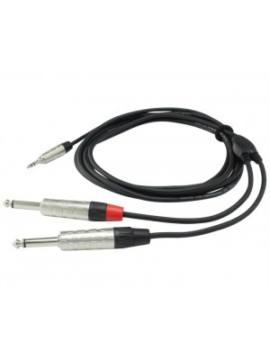3.5mm stereo jack - 2 jacks 3m